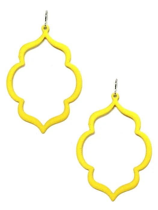 VE2864 Abstract Shape Dangle Earrings