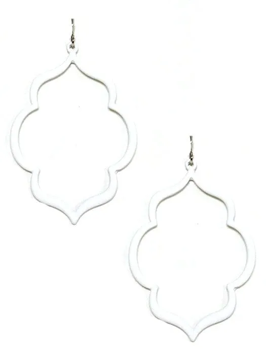 VE2864 Abstract Shape Dangle Earrings