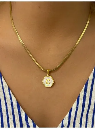 WELL PLAYED Initial Necklace