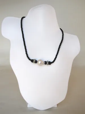 White Baroque Pearl Necklace