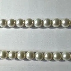 White Freshwater Pearl Necklace with Male Bayonet Connector Head 10 to 11 mm