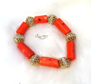 Women Original Tradition Coral Bead Just Bracelet Jewellery