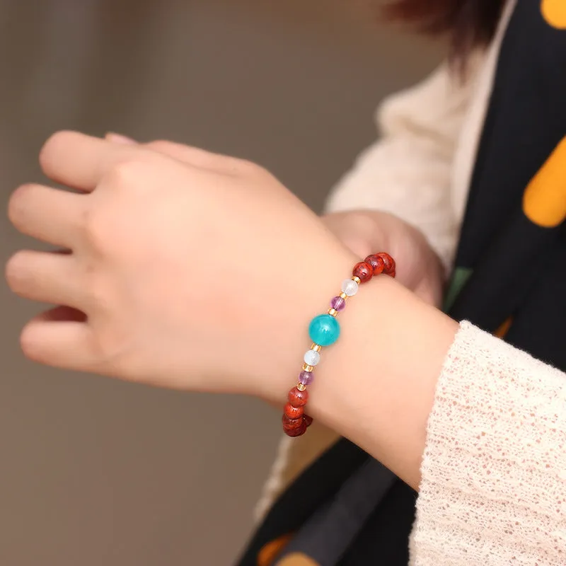 Women's garnet bracelet