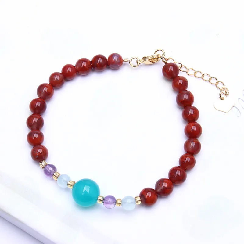 Women's garnet bracelet