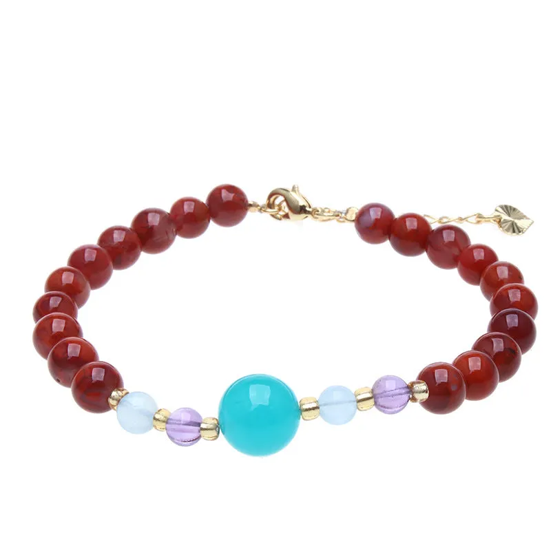 Women's garnet bracelet