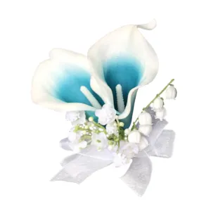 Wrist Corsage Prom Boutonniere Artificial Flowers Calla Lily