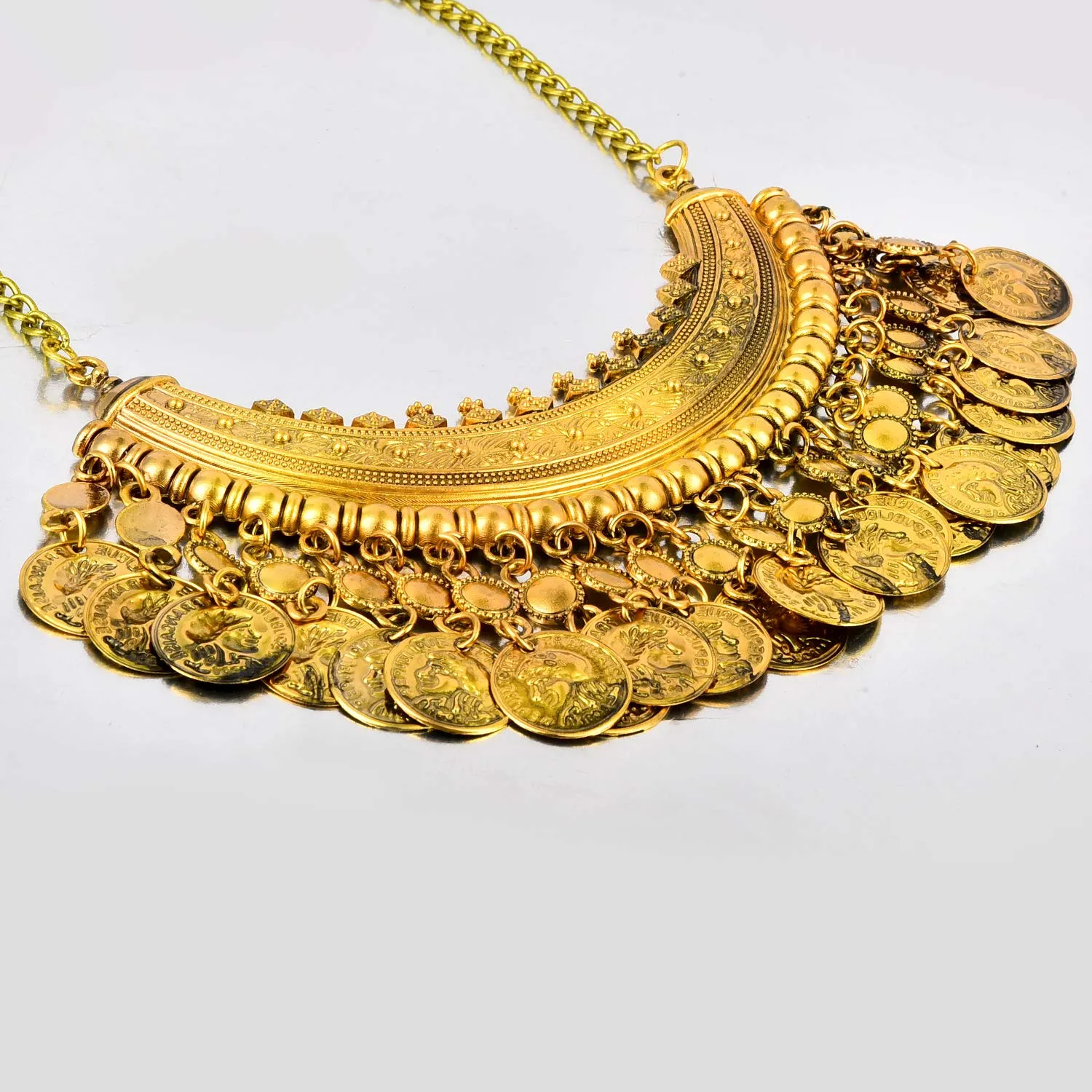 Yellow Chimes Indian Fusion Gold Necklace for Women And Girls